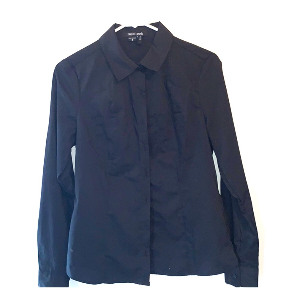 Black button down